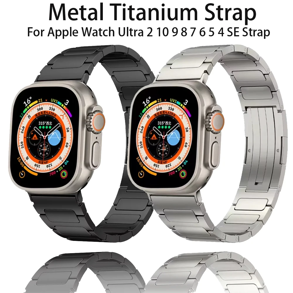 

Металлический титановый ремешок для Apple Watch Ultra 3/2/1 49 мм 9 8 7 45 мм 41 мм Легкий вес для IWatch 6 5 4 SE3 44 мм 40 мм 11 10 42 мм 46 мм