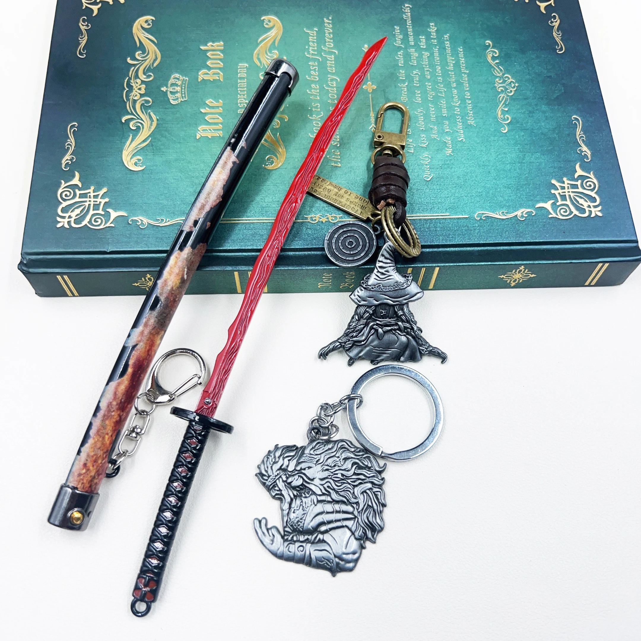 

24 см брелок Rivers of Blood Okina ER, игровая периферия, 1:6, набор моделей меча, реплика, миниатюрная модель меча, брелки