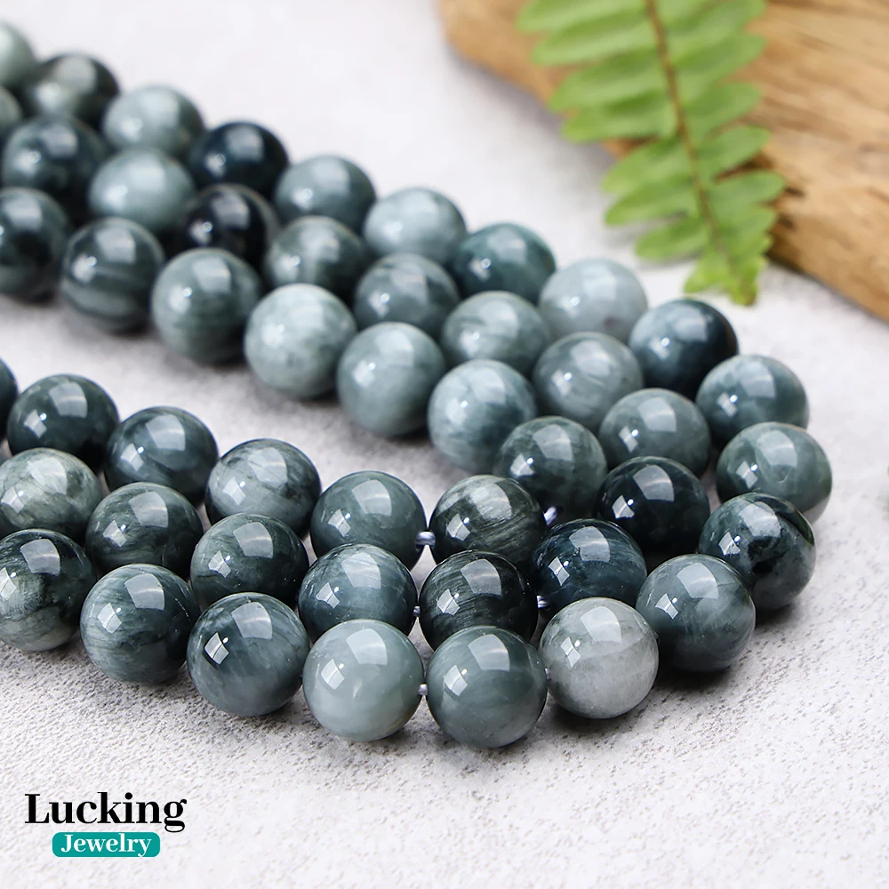 

100% Natural Hawk's Eye Stone Eagle Eye Stone Loose Beads For Jewelry Making Bracelet Necklace 6 8 10 12mm