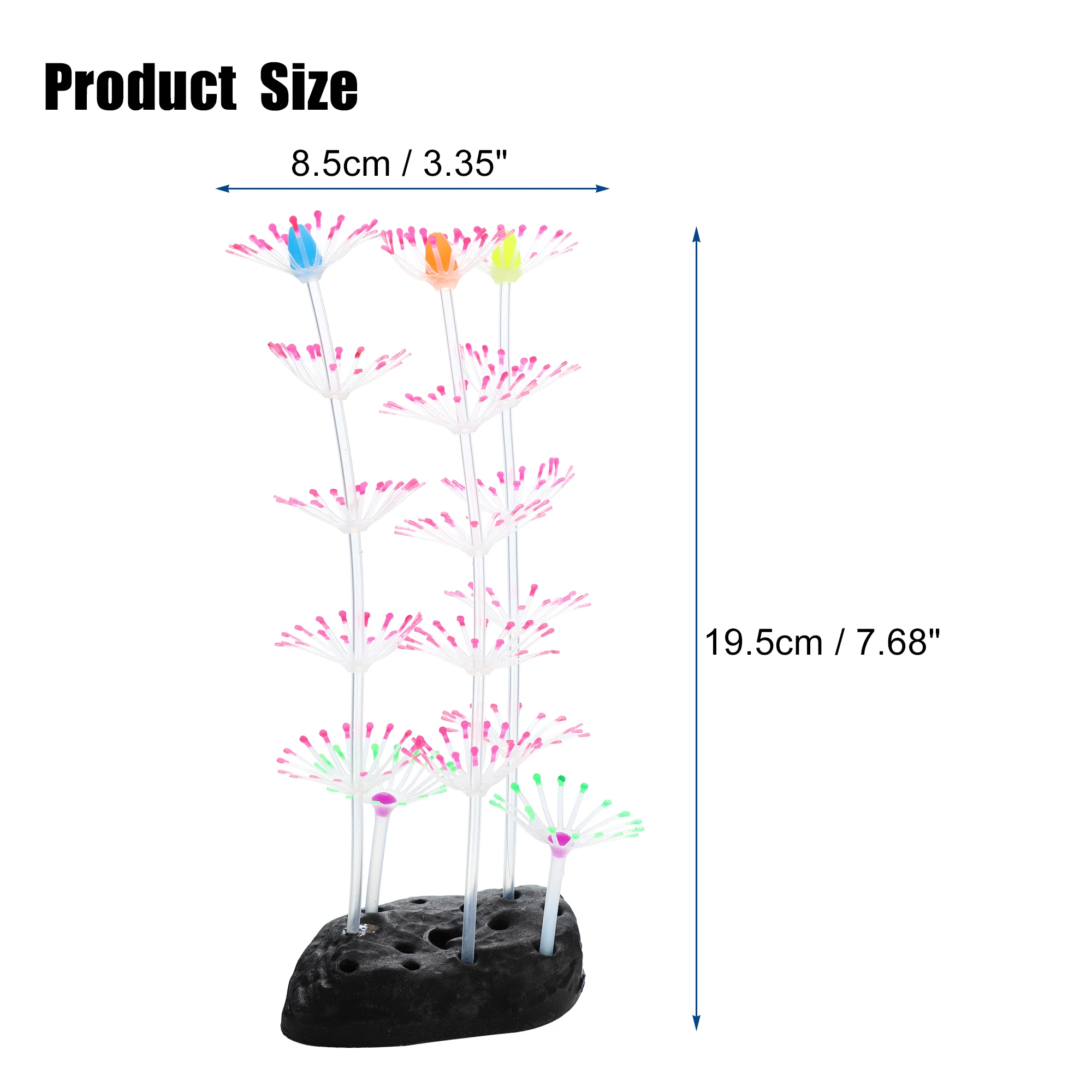 UXCELL Silicone Luminous Plants Glowing Simulation Coral Aquarium Artificial Fluorescence Deco Ornament Fish Tank Accessories