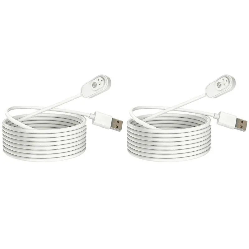 AA84 2X Magnetic Charging Cable For Arlo Pro 3, Arlo Pro 4, Arlo Pro 5S 2K, Arlo Ultra, Arlo Ultra 2 Security Cable 10Ft