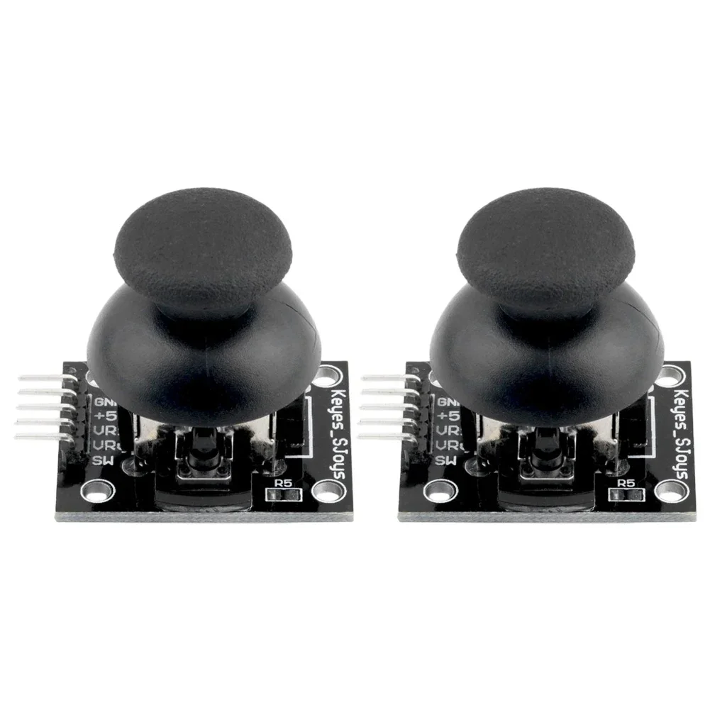 Módulo Joystick Dual-Axis, Módulo Joystick XY, maior qualidade, PS2, Control Lever, Sensor Game, Substituição Stick, 2pcs