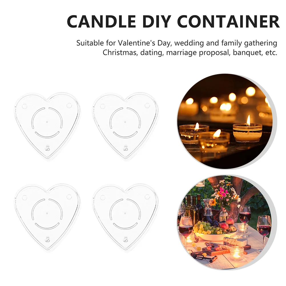 

1Set DIY Round Shaped Box Plastic Container with Wicks Durable Design for Office Use