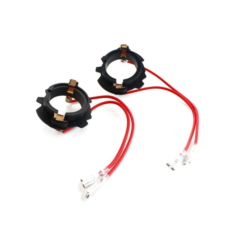 

2Pcs Car Headlight Bulb Holder H7 LED Bulb Plastic Holder Retainer Adapter for Golf 5 MK5