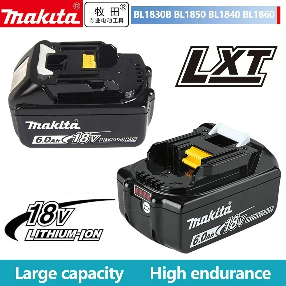 

Original Makita 18V 6000mAh Lithium Ion Rechargeable Battery 18v Drill Replacement Batteries BL1860 BL1830 BL1850 BL1860B