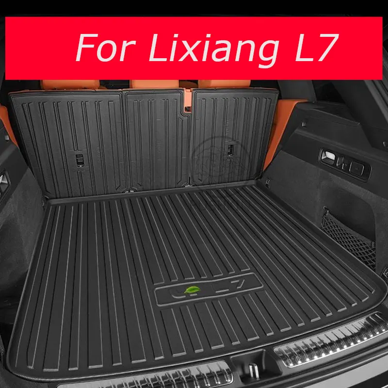 For Li Lixiang L7 2022 2023 2024 Car Rear Trunk Liner Cargo Boot TPE Trunk Mat Floor Tray Rear Seat Backrest Pad Accessories