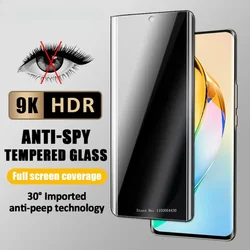 3D Curved Privacy Screen Protector for Honor X50 X40 X9A Magic 3 4 5 Lite Anti-Spy Glass Honor 90 80 70 60 50 Pro Tempered Film
