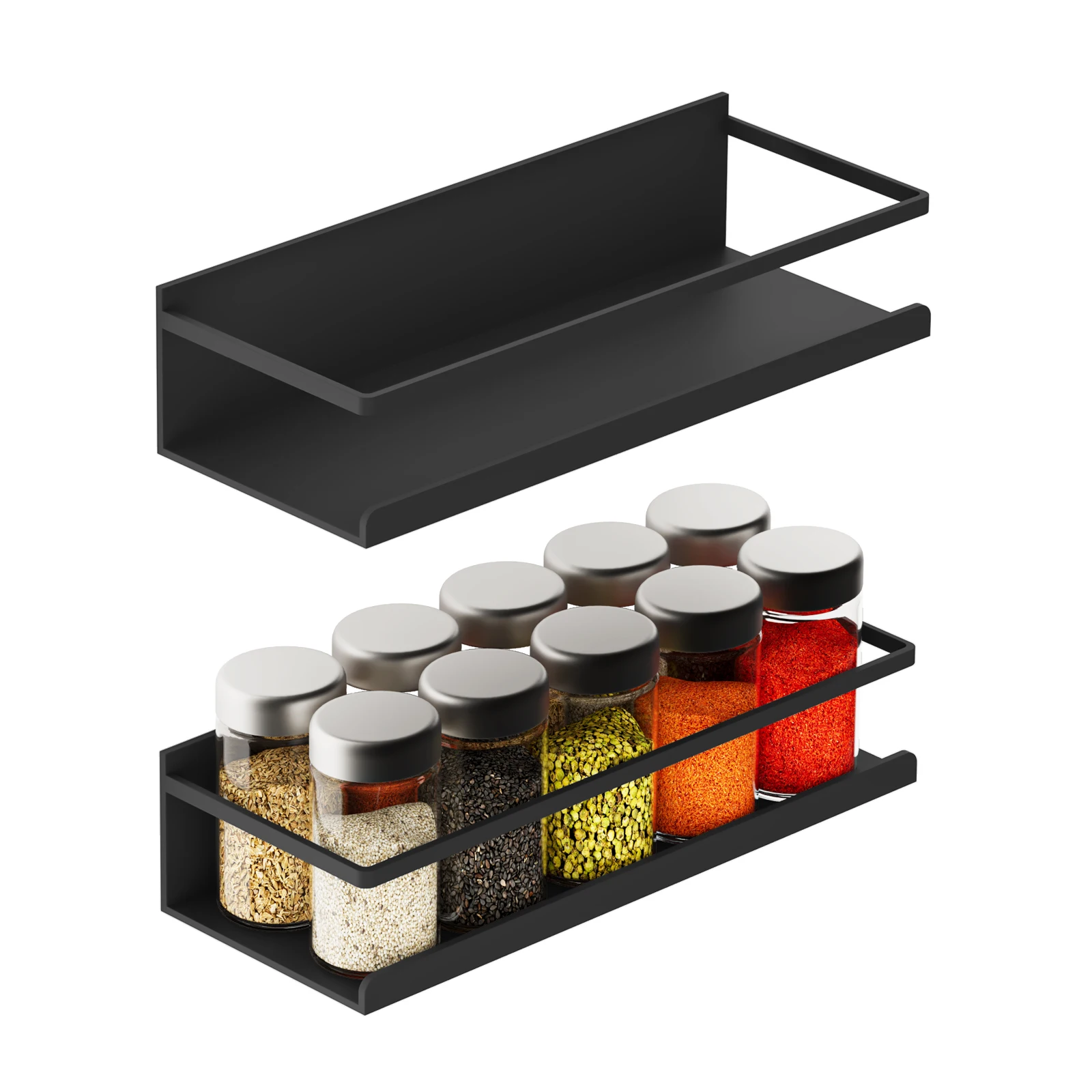 

JONSOON Magnetic Spice Rack Refrigerators Shelves Kitchen Storage Shelf Household Fridge Shelf Organizer Kitchen Accessories