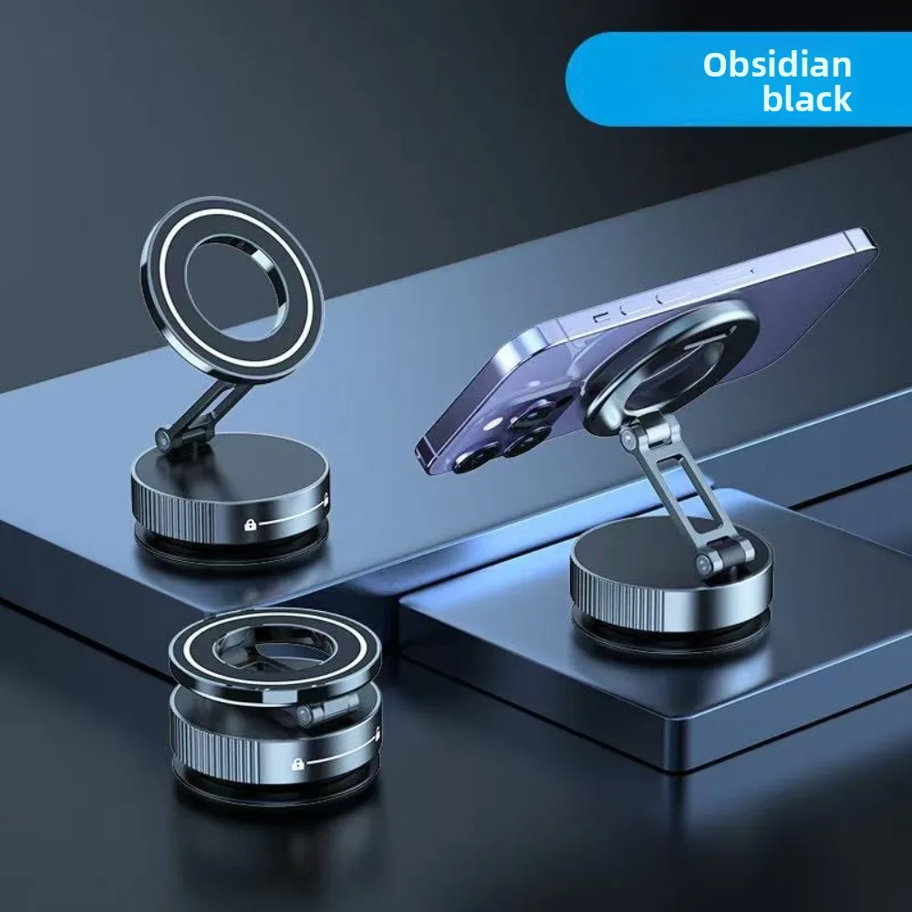 New Adjustable Vacuum Magnetic Phone Holder Rotation Multi-functional Phone Holder Foldable Car Navigation Bracket for Car Use