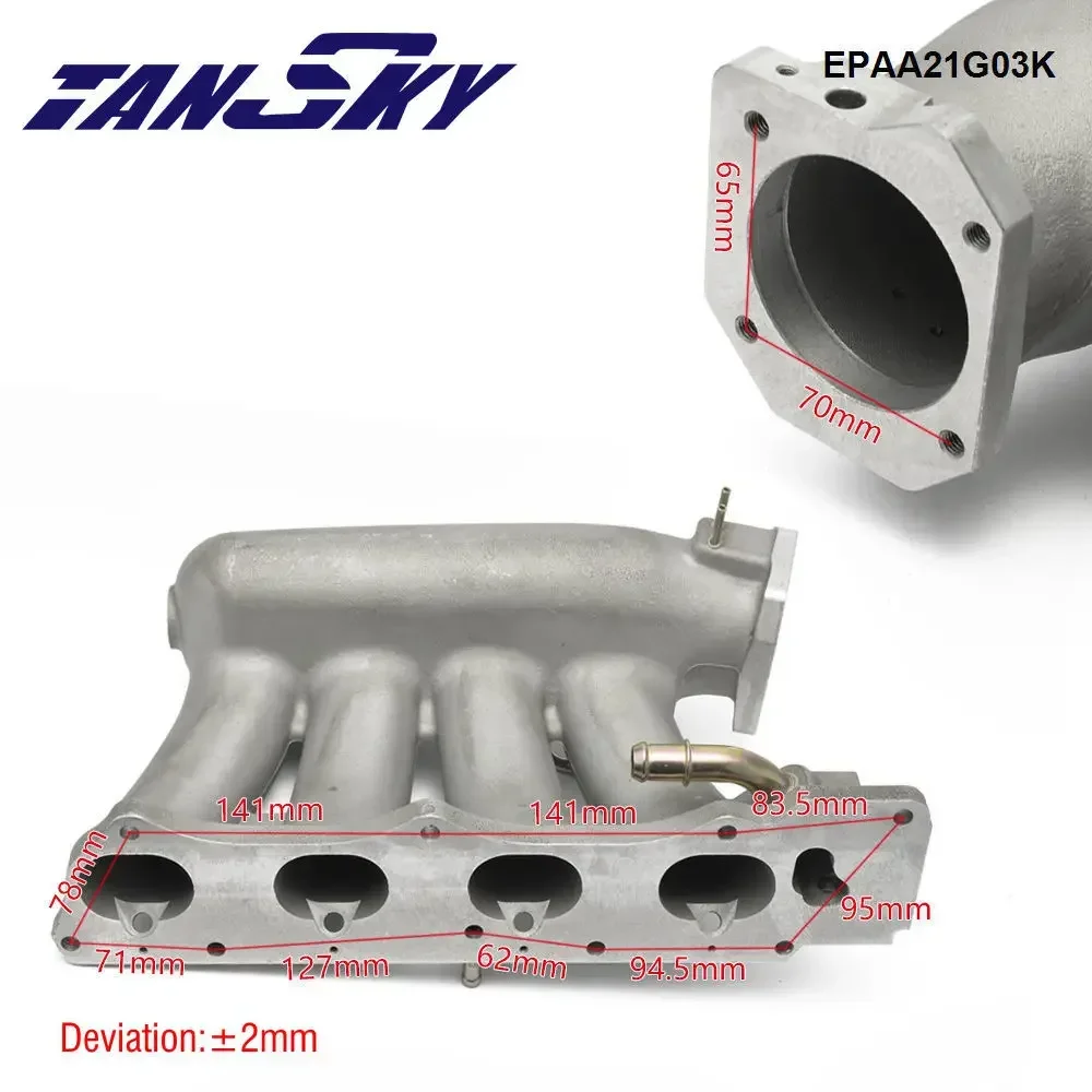 TANSKY Car Modification Pro Series Cast Aluminum Intake Manifold - Race Only For Honda Civic Si K-series K20Z3 06-11 EPAA21G03K