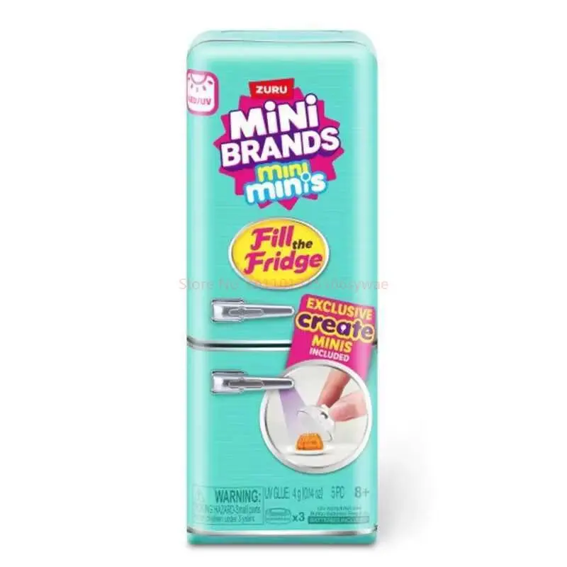 Zestaw Miniaturowych Zabawek Zuru Mini Brands: Niespodzianka z Lalką, Mini Lodówka, Miniaturki Gourmet, Miniaturowa Scena z Jedzeniem, Zestaw Zabawek Imitujących Realizm, Prezent
