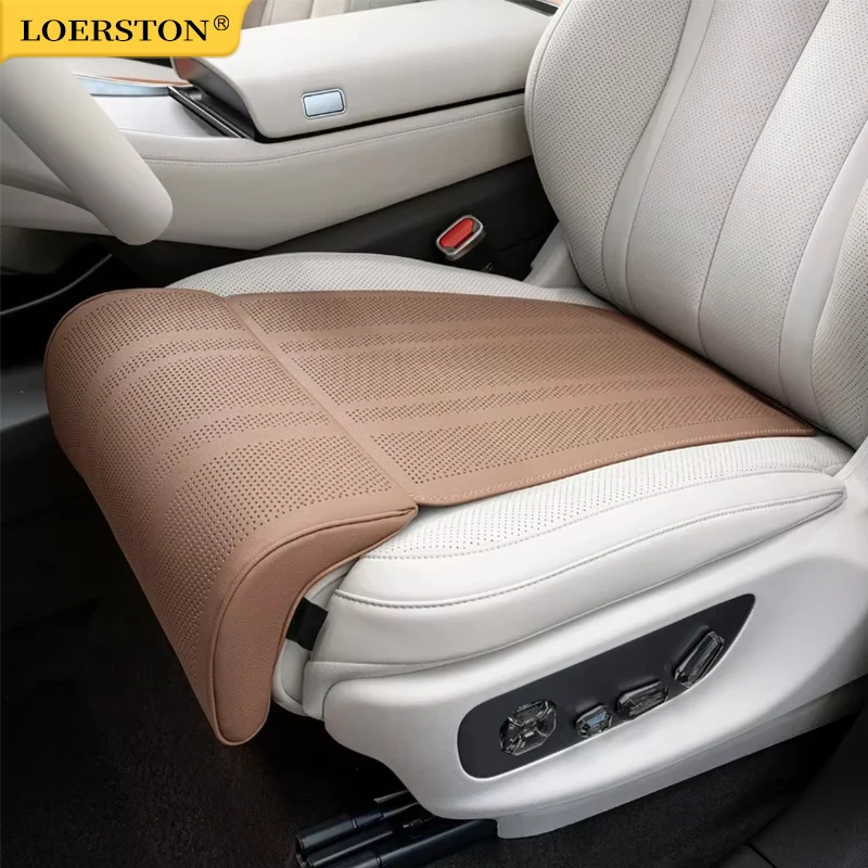 Car Seat Extended Footrest Driver and Passenger Leg Rest Universal Car Seat Cover Leather Breathable Non-slip Cars Seats Cover