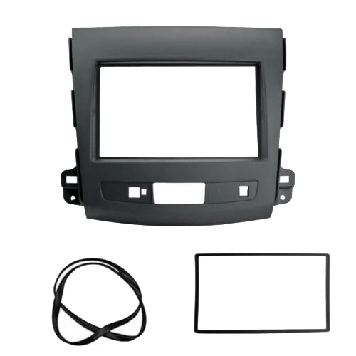 2 Din Car Stereo Radio Fascia Panel Fram Mount Kit For Mitsubishi Outlander 2008-2012