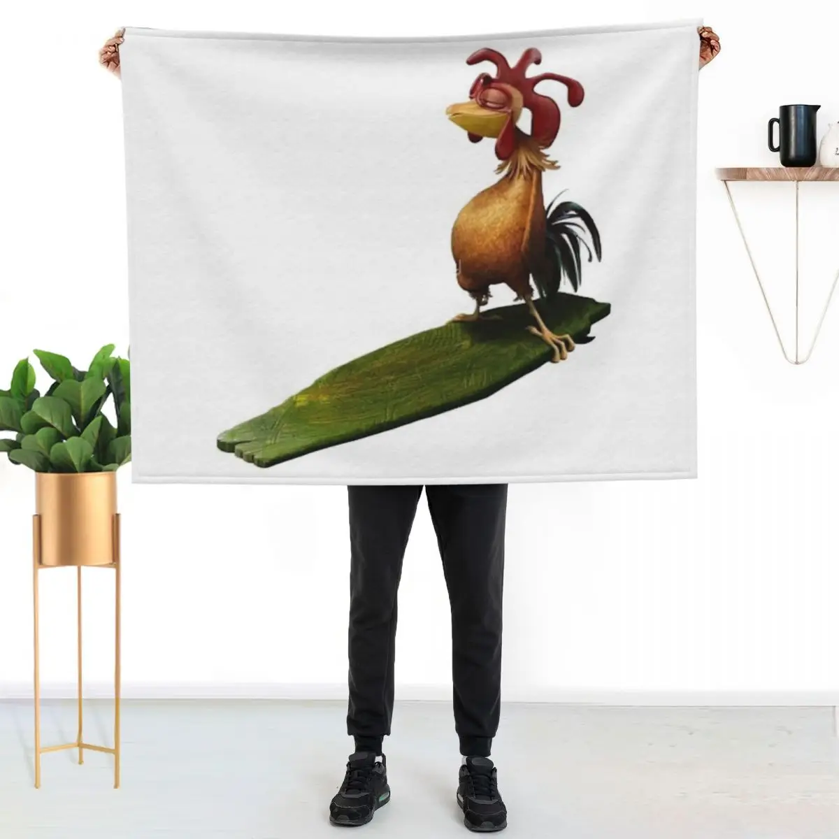 

Chicken Joe Throw Blanket Durable Warm Blanket for Daily Home Use