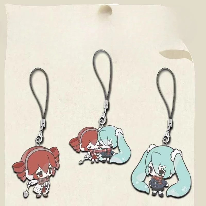 

Новая цепочка для телефона Хацунэ Микуо, виртуальный идол, аниме, периферийные устройства, Q-версия, индивидуальные забавные украшения, подвеска для школьной сумки для студентов