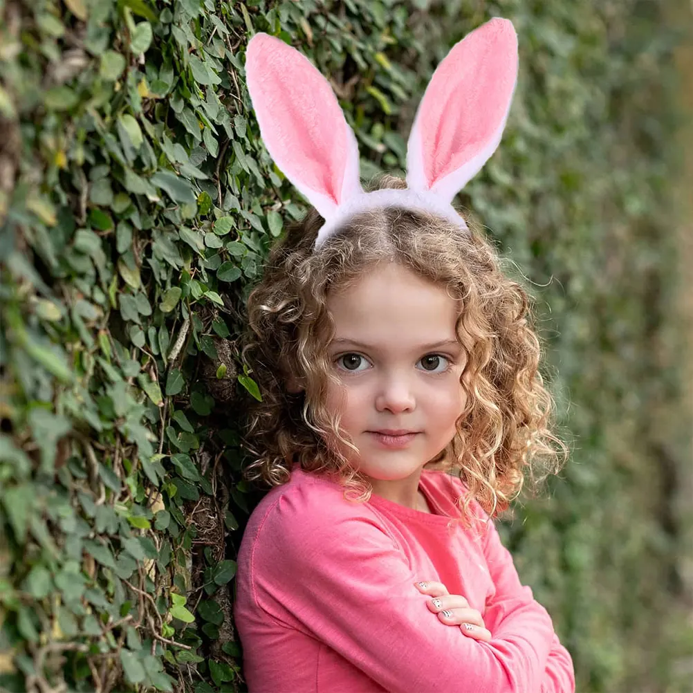 

3 Sets Bunny Ear Headband Rabbit Ears Birthday Decorations Tails Costume Cosplay Child