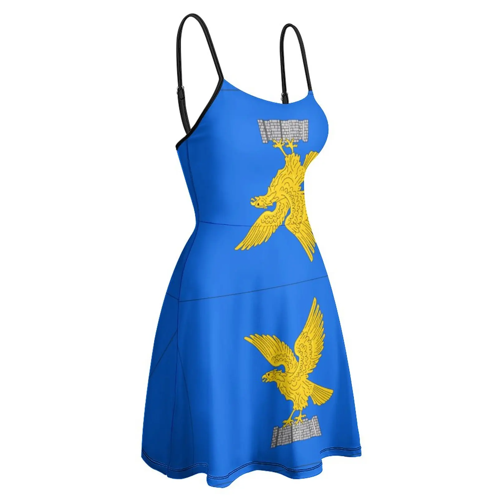 Flag of Friuli-Venezia Giulia Cute Exotic  Woman's Gown Women's Sling Dress Geeky Cocktails Suspender Dress