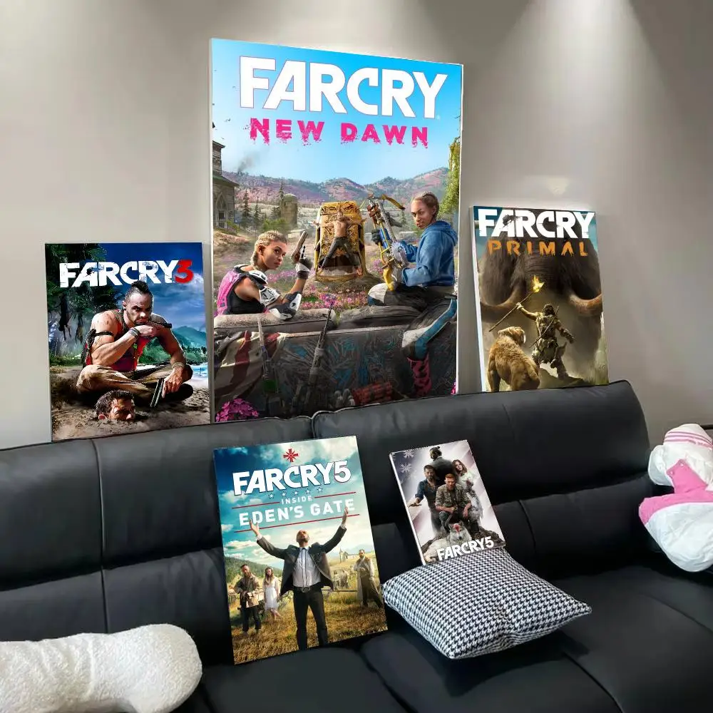 Game F-Far Cry Poster Modern  Wall Art Aesthetic Minimalist Bedroom Decor Cafe Home Gift