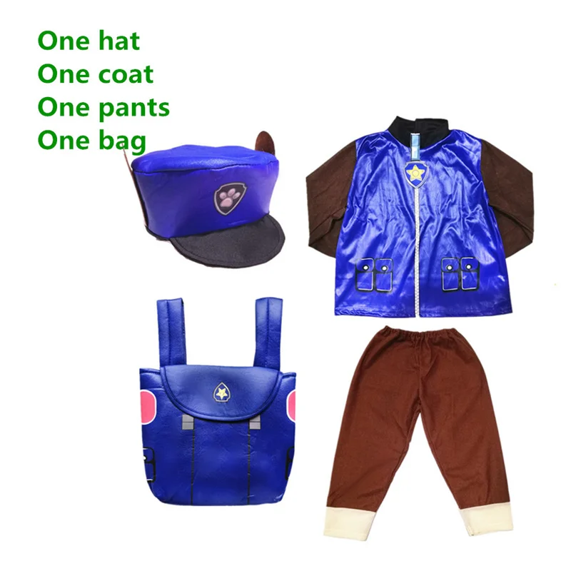 Paw Patrol Costume Kids Cosplay Chase Marshall Stage Performance Outfit Christmas Dress Up Costumes Boy Girl Birthday Gifts