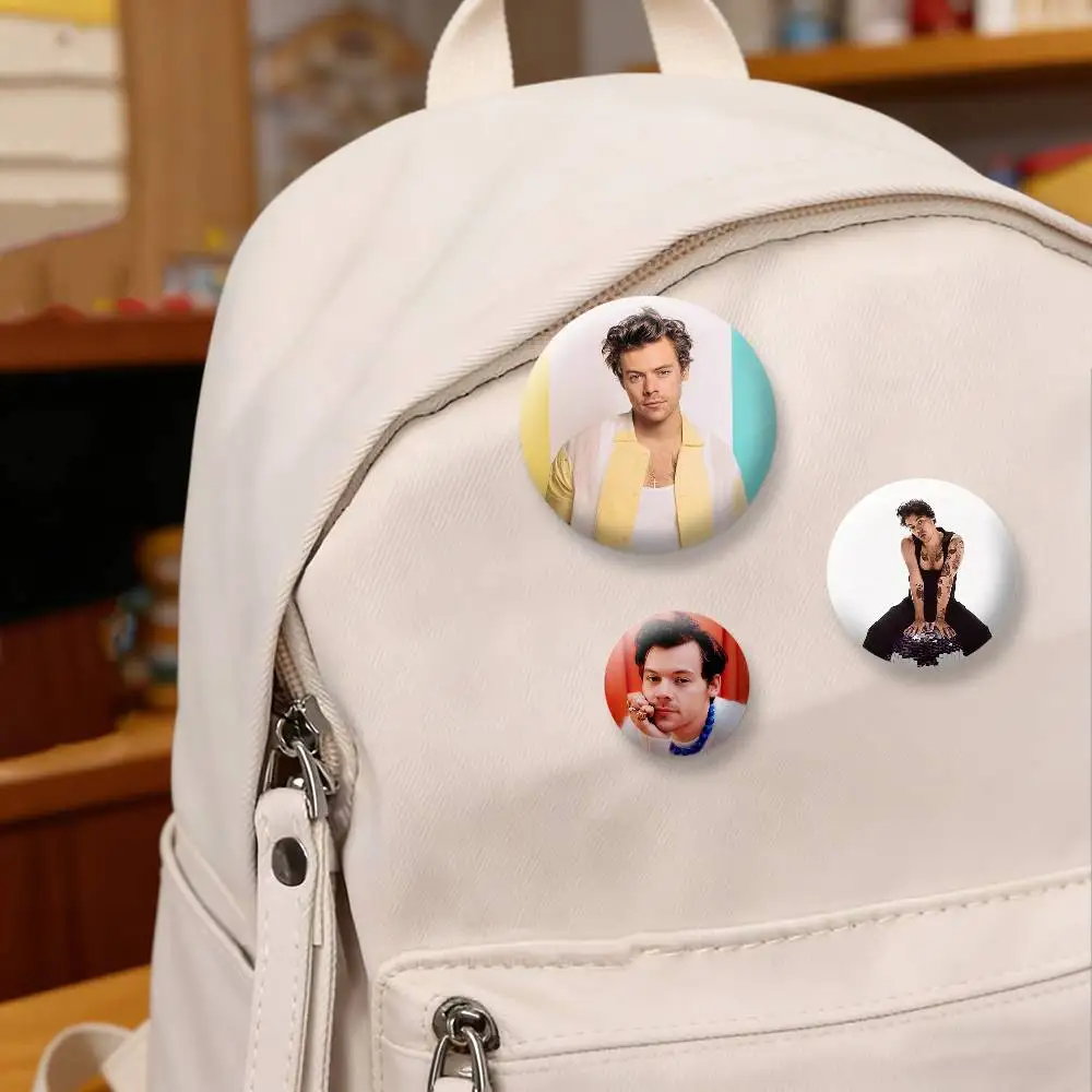 Singer H-Harry Styles Brooches Cartoon Badge Pins Backpack Hat Accessories Friend Gift