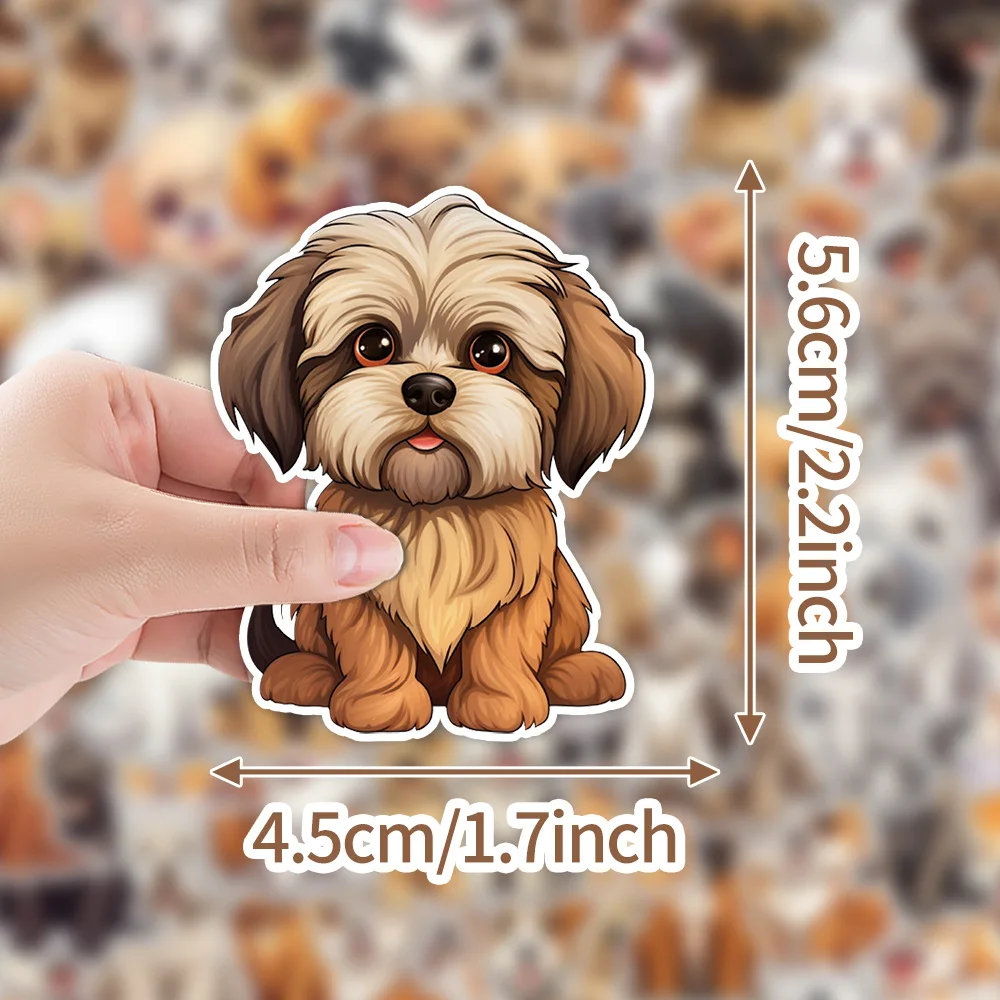 10/100Pcs Cute Puppy Dogs Stickers Dog Kawaii Pet Cartoon Animals Gift Waterproof Stickers for DIY Laptop Phone Decoration