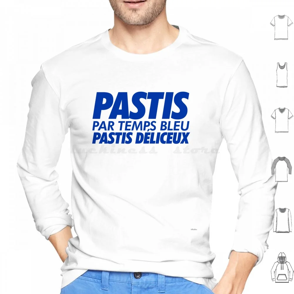 Pastis bei blauem Wetter, leckerer Pastis!-Ricard-Anis-Aperitif Hoodie Baumwolle Langarm Pastis Ricard Marseille 51 Aperitif