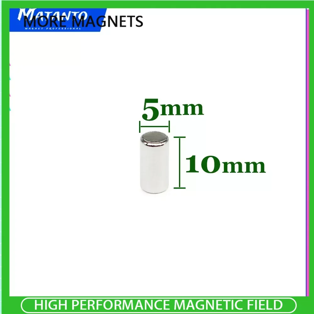 

10/20/50/100/200 шт. 5x10 мм небольшие неодимовые Дисковые магниты круглые супер сильный цилиндр редкоземельный магнит N35
