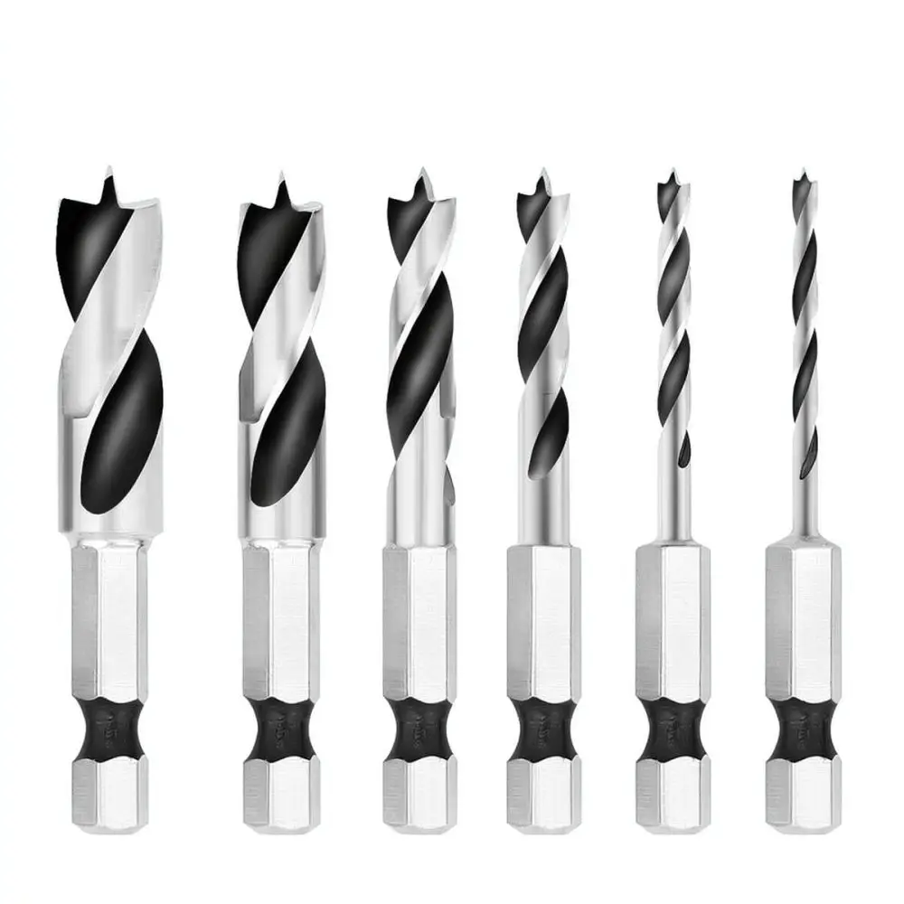 High Speed Steel Drill Bits Hex Shank Short Twist Bit Woodworking Hole Cutter Precision Power Tool Accessories For Home DIY