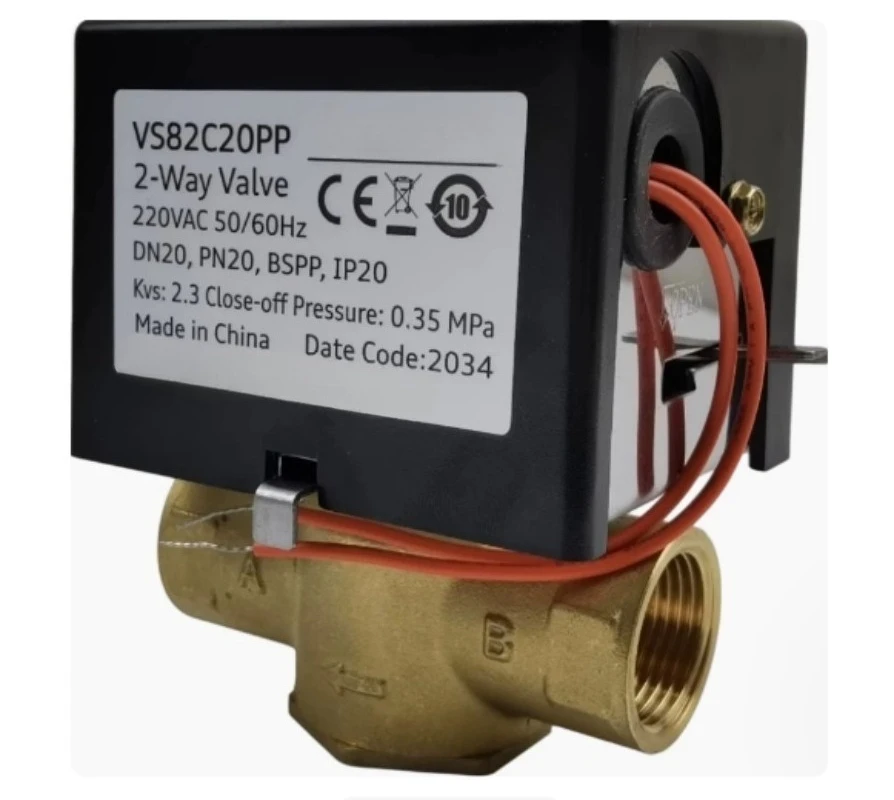 VS92C25PP VS92C20PP Electric Two-Way Water Valve, Normally Closed Solenoid Valve 24VAC