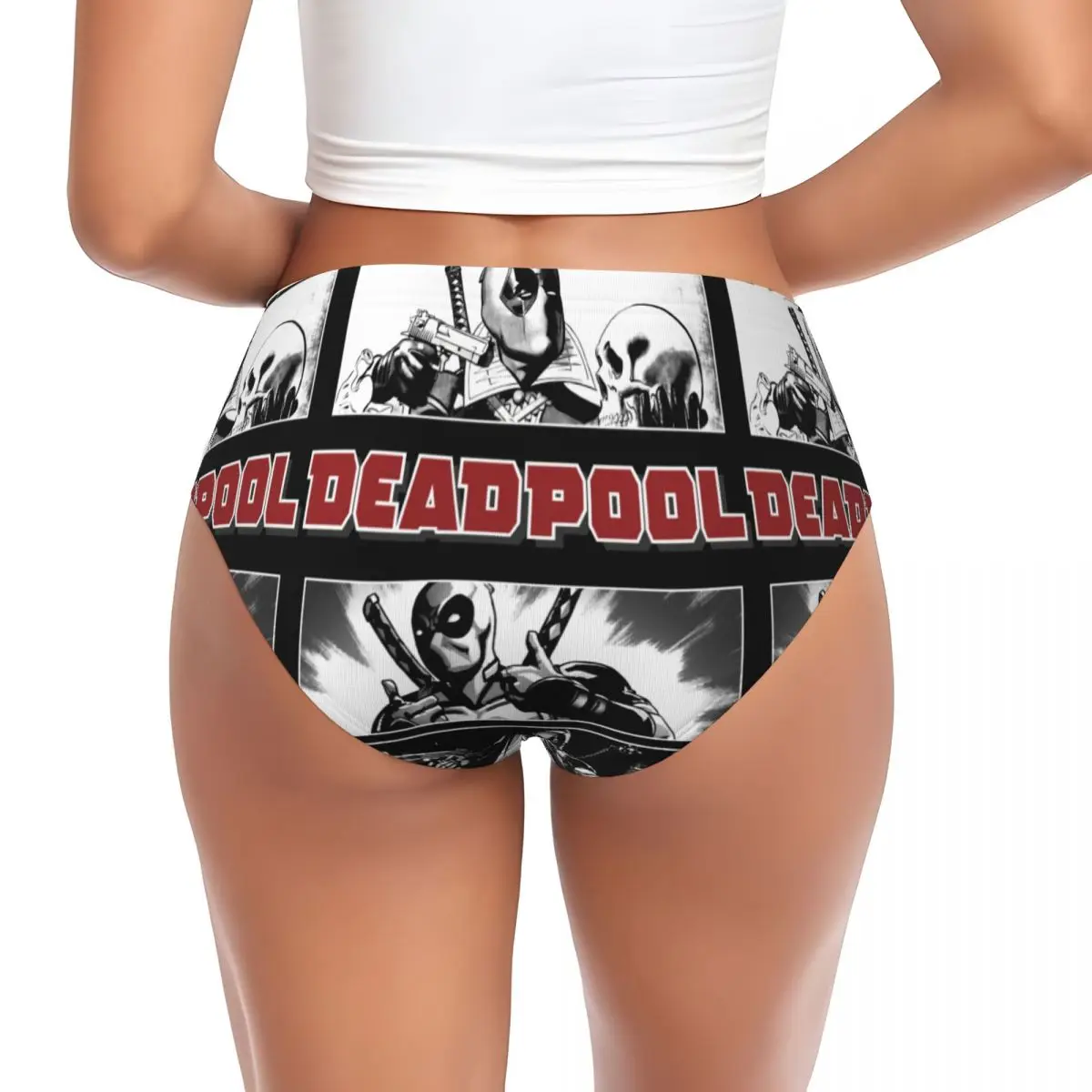Женское эластичное нижнее белье на заказ Deadpool Poet Boxes, короткие трусики