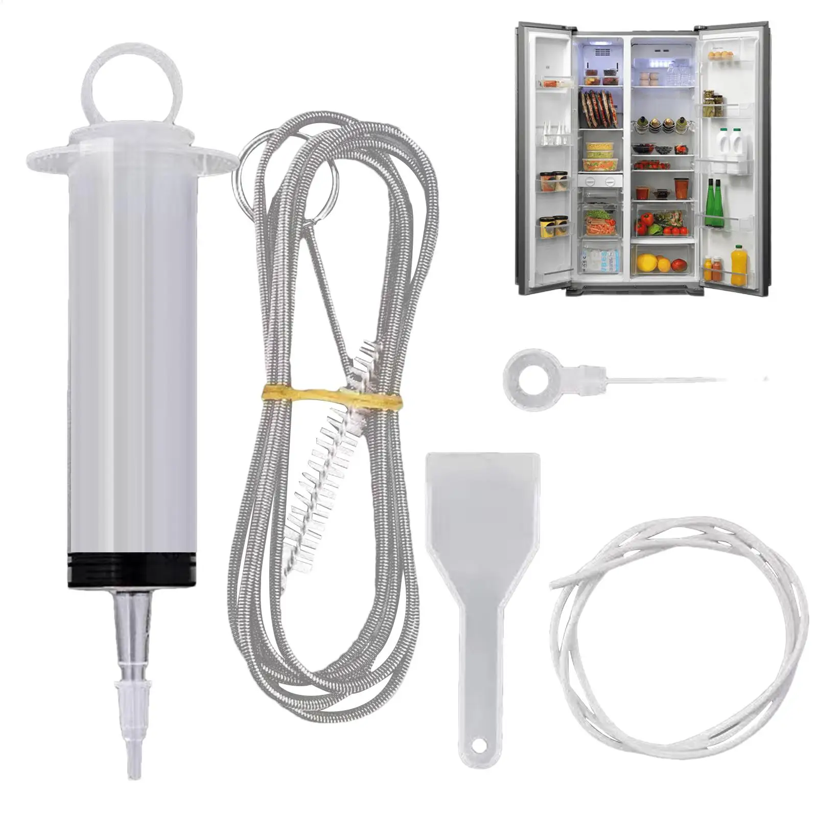 Fridge Drain Hole Clog Remover Household Cleaning Dredging Tools Drain Outlet Dredging Kit Household Supplies Accessories