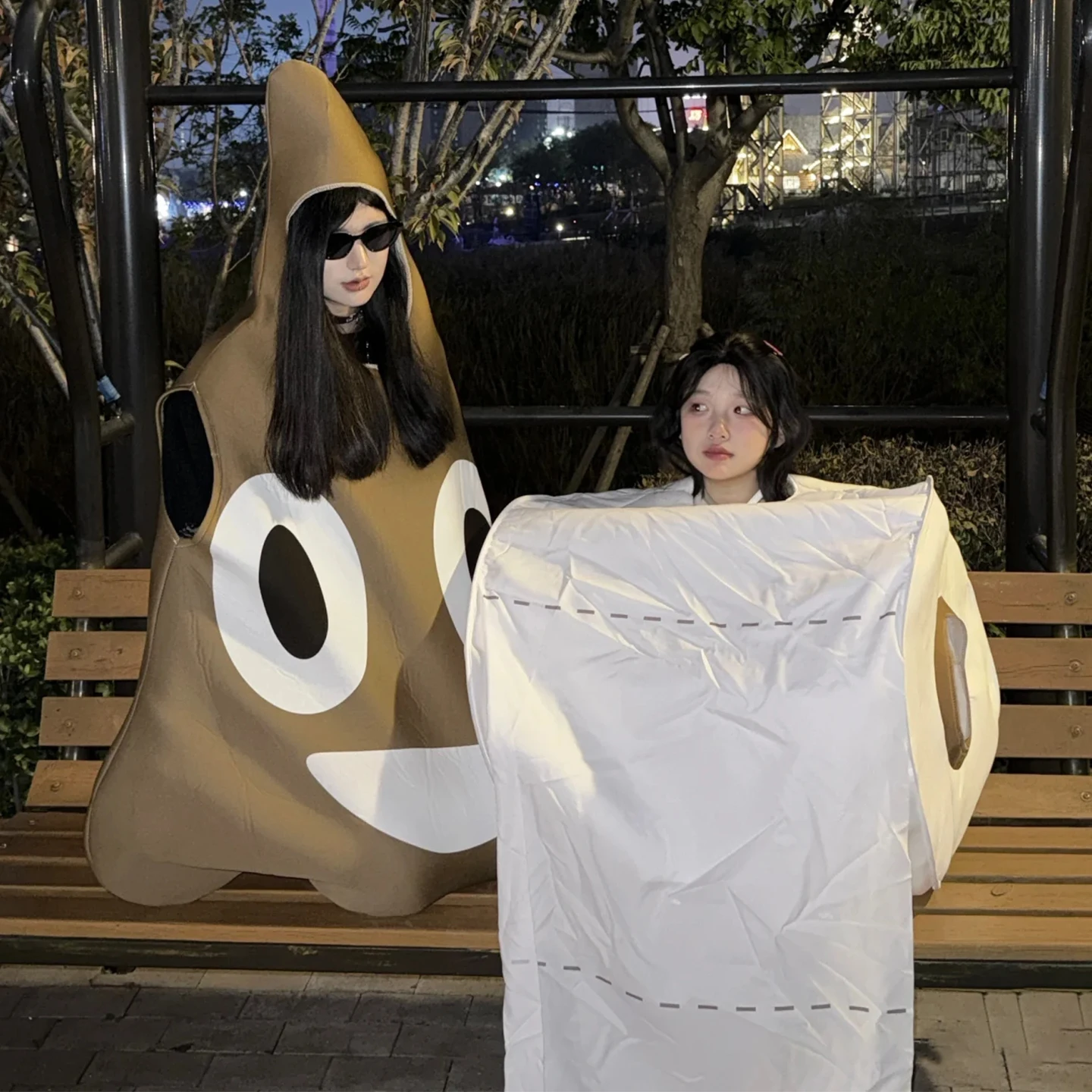 

loween Costume Adult Toilet Paper Suit Funny Props Performance Art Exaggerated Bowels Outfit Cartooni Bowel Movement