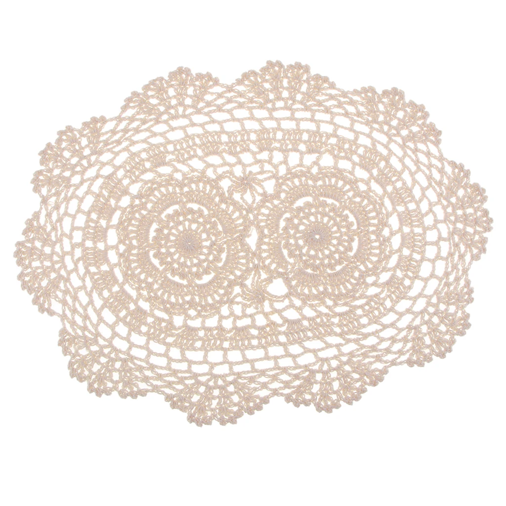 Crochet Lace Table Doily Cup Mats Handmade Table Decorations