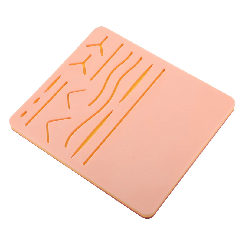 logo Multi-functional surgical suture silicone module teaching wound suture practice model simulation skin silicone pad