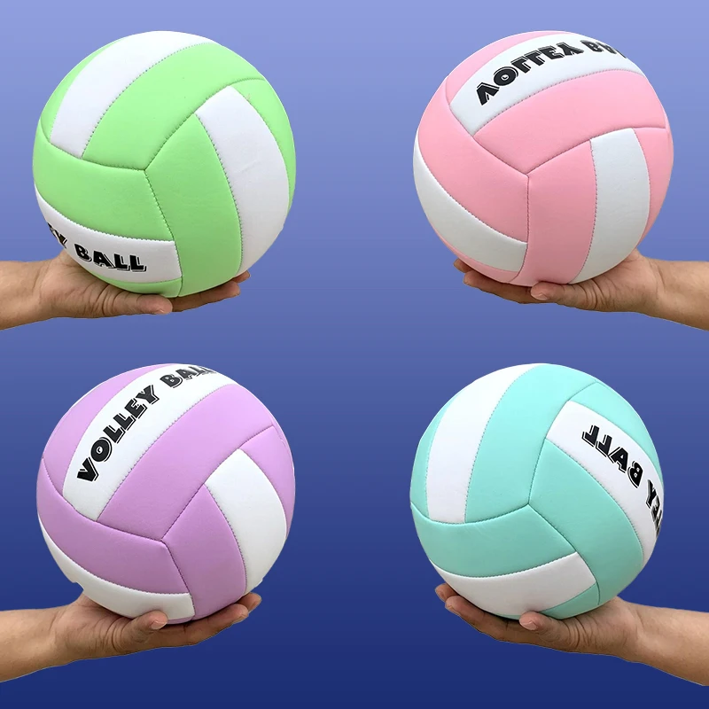 Ballon de volley-ball professionnel en PVC, taille 5, adapté pour l'extérieur, le camping, la plage, la compétition, l'entraînement, le jeu de sports d'intérieur, nouveau