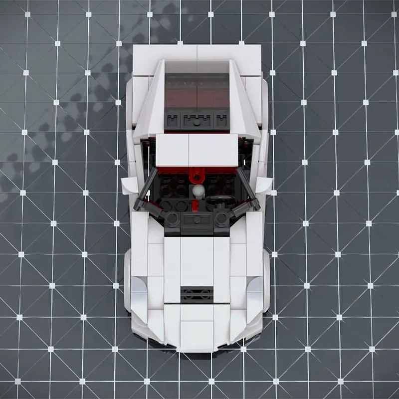 329 قطعة MOC شيفروليه كورفيت ستينغراي نموذج بناء هدايا عيد الميلاد كتل لعبة العمارة تجميع لتقوم بها بنفسك عيد ميلاد الإبداعية #4