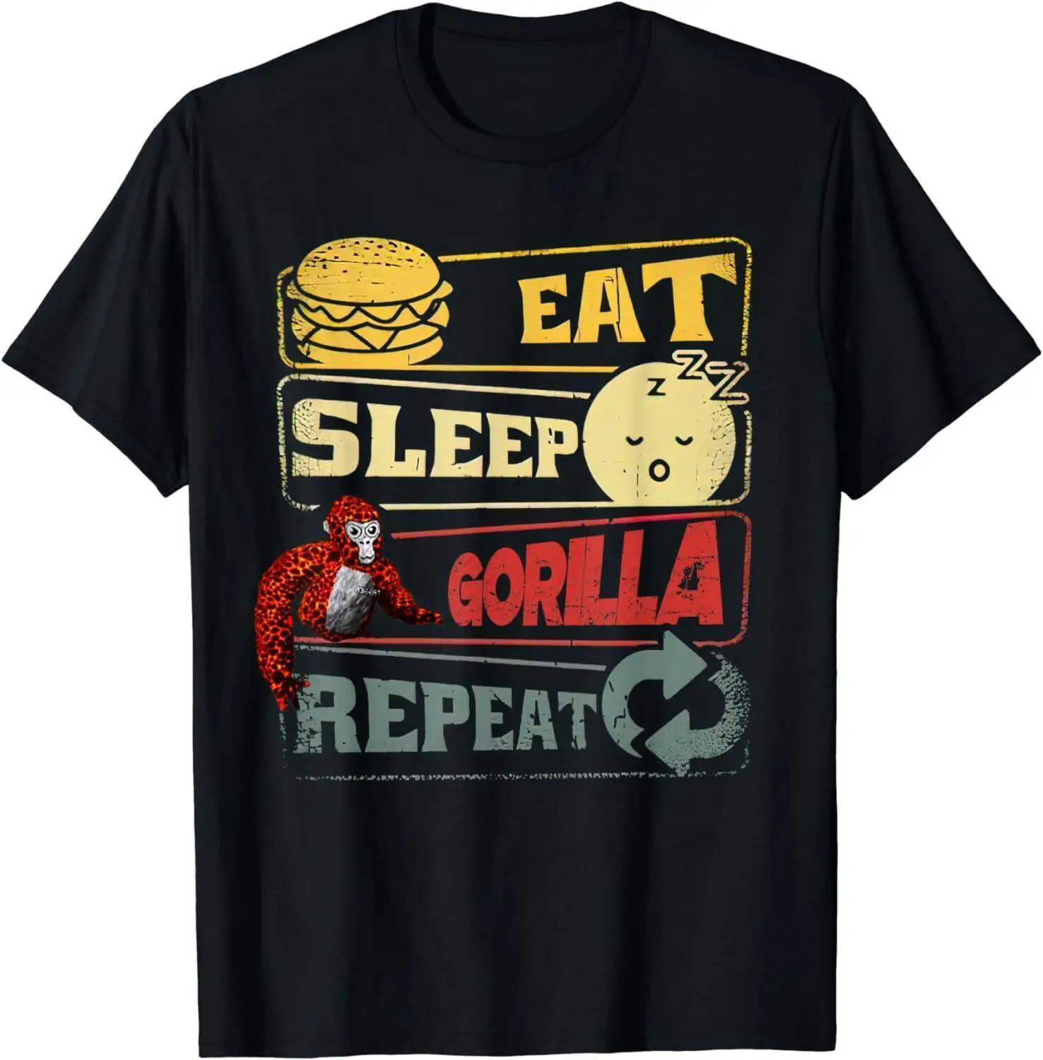 Funny Eat Sleep Gorilla Decorations  Monke Tag VR Game Gifts Unisex T-Shirt