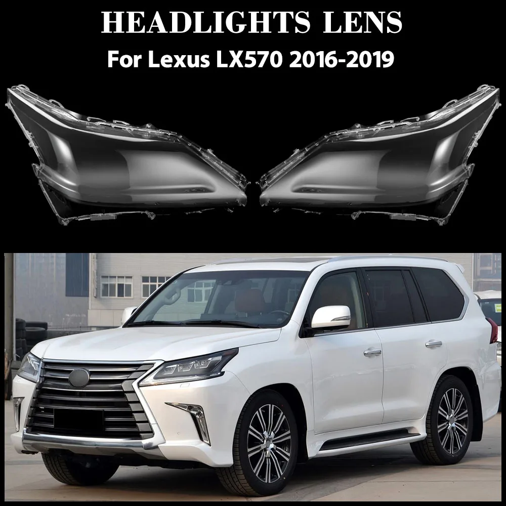 

For Lexus LX570 2016 2017 2018 2019 Headlamps Plastic Cover Lampshade Headlight Shade Headlamp Shell Replace Original Lampshade