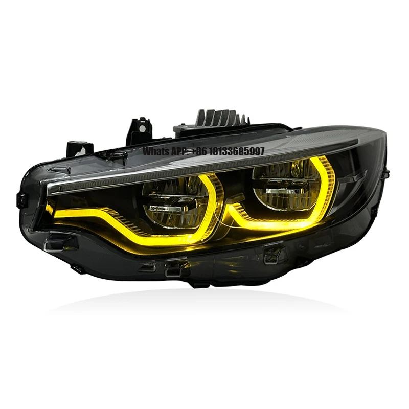 

Car Accessories Headlights for BMW 4 Series F32 M4 F82 Head Lights White&Yellow DRLs 430 435 440i Plug and Play