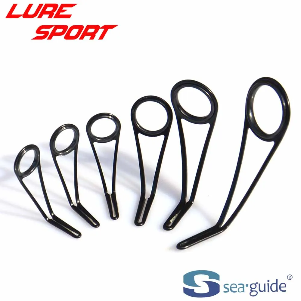 

SeaGuide 6pcs BHLRSG Guide Set Steel Black Frame RS Ring Rod Building component Repair DIY Accessory SeaGuide