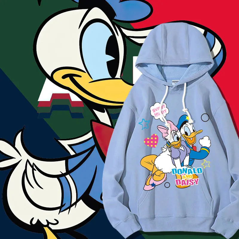 Donald Duck Daisy fall hoodie women hoodie trend ins everything with Disney animation co-branded clothes