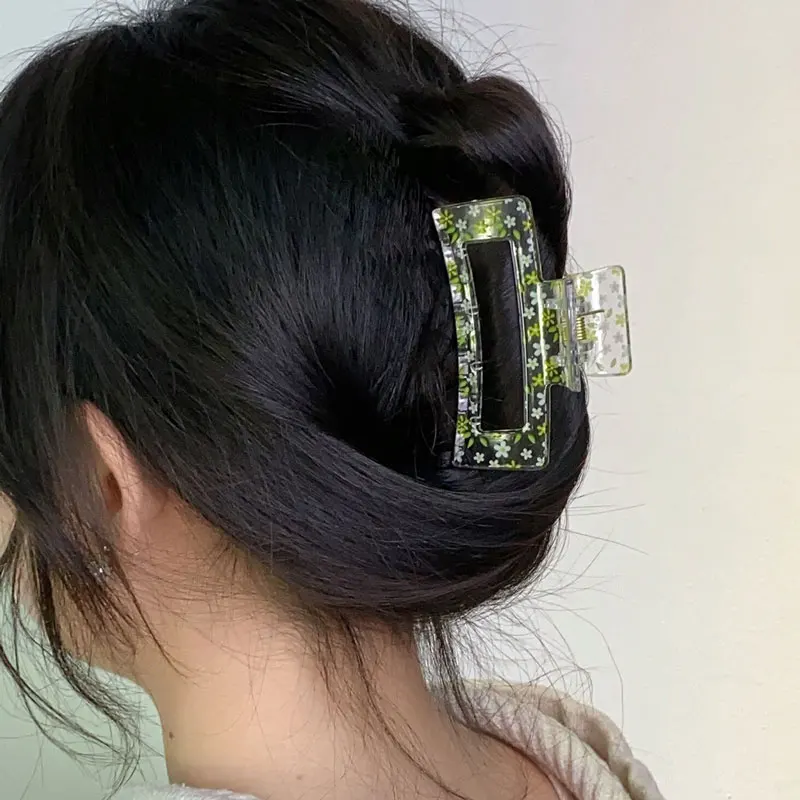 

Printed Fruit Design Women's Hair Clip Exaggerated Fashion Shark Clip Beach Vacation Party Hair Grab Women's Hair Accessories