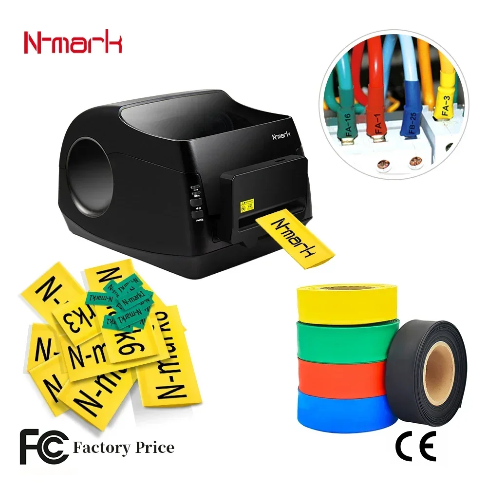 2026/N-mark Shrink Tube Cable thermal heat shrinkable cable wire printer ,save time and labor