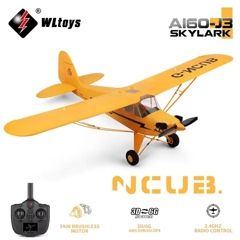 WLtoys XK A160 RC Airplane 2.4G 3D/6G RC Plane With 650mm Wingspan Brushless Motor EPP Foam Big Plane Toys for Children