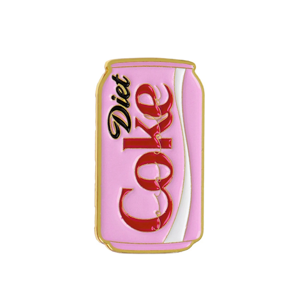Diet Enamel Pin Drinks Brooch