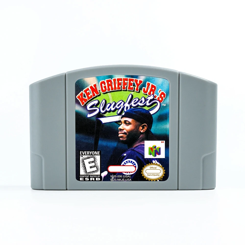 

Картридж игровой Ken Griffey Jr.'s Slugfest для ретро-игр 64 бит, американская версия, NTSC, игровой подарок