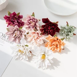 Flores artificiales de seda, Gerbera, estambre, decoraciones de Nochevieja, hogar, boda, jardín, arco de rosas, broche de guirnalda de Navidad, 20 piezas