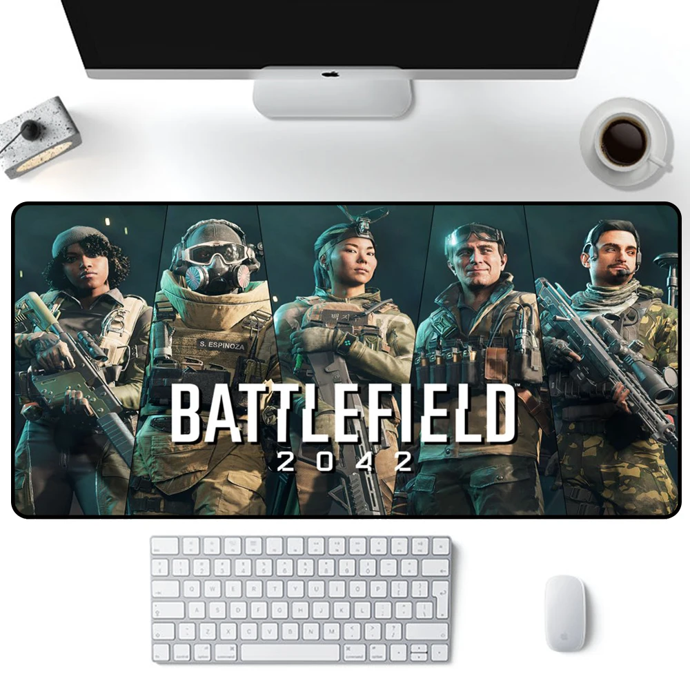 Gamer Carpet Battlefield 2042 Xxl Gaming Mouse Pad Desk Protector Mousepad 900 Extended Mousepad Company Deskpad Pc Mat Table