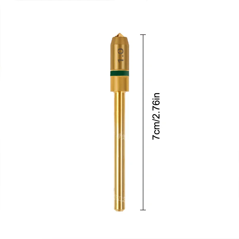 0,4/0,6/0,8/1/1,2mm Wolframkarbid-Nagelbohrer, Elektrischer Maniküre-Positionierungsbohrer für Schleifköpfe