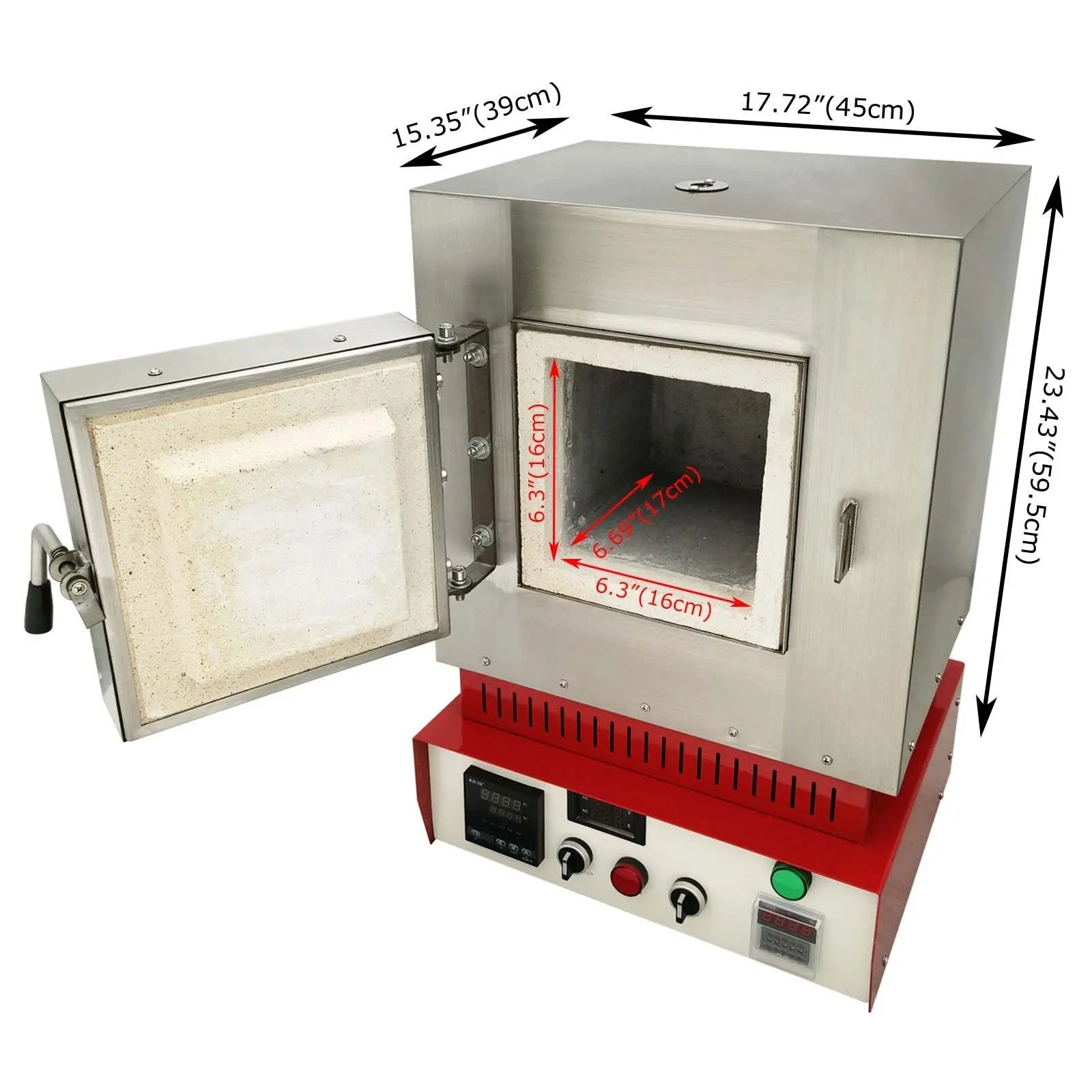

3300W Electric Muffle Furnace Laboratory Heating Oven Muffle Furnace for Preheating Crucible and Wax Elimination Up to 1000°C
